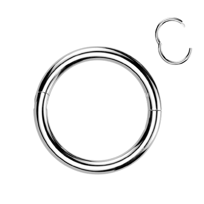 Implant Grade Titanium Half Closure New Secure Hook Hinged Segment Ring Hinged Ring Skin Metals