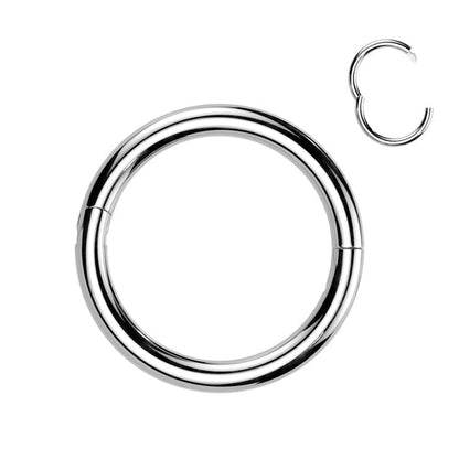 Implant Grade Titanium Half Closure New Secure Hook Hinged Segment Ring Cartilage Impulse Piercings