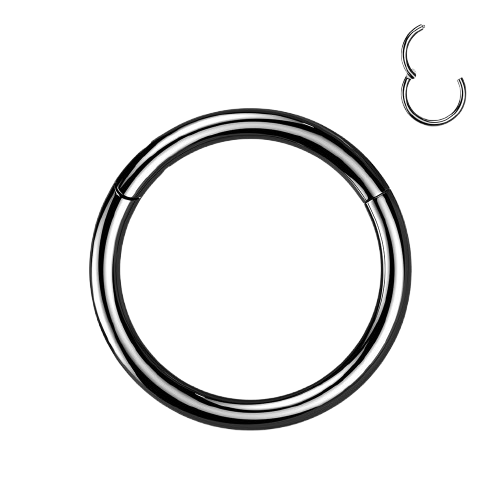 Implant Grade Titanium PVD Plated Hinged Segment Hoop Ring Hinged Ring Skin Metals