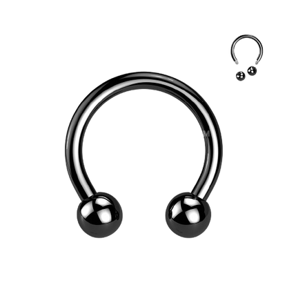 Implant Grade Titanium Externally Threaded PVD Plated Horseshoe Horseshoe Skin Metals