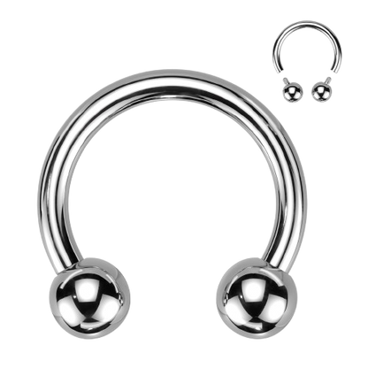 Implant Grade Titanium Internally Threaded Horseshoe Horseshoe Skin Metals