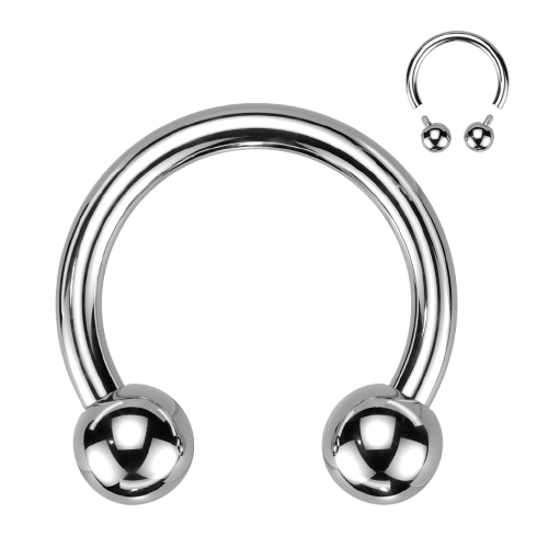 Implant Grade Titanium Internally Threaded Horseshoe Horseshoe Skin Metals