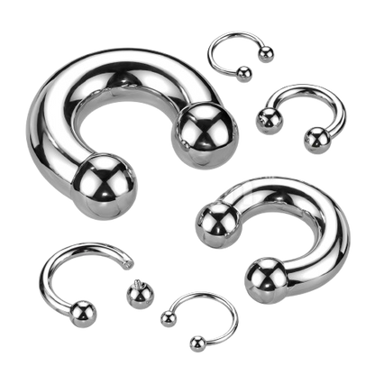 Implant Grade Titanium Internally Threaded Horseshoe Horseshoe Skin Metals