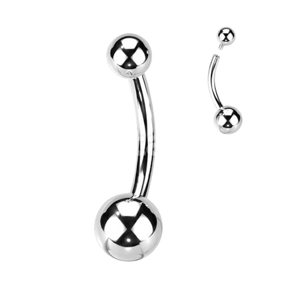 Implant Titanium Internally Threaded Basic Ball Belly Button Ring Belly Button Ring Skin Metals