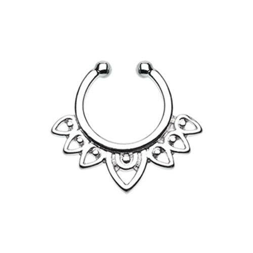 Acerose Filigree Fake Septum Clip-On Ring Fake Septum Ring Impulse Piercings