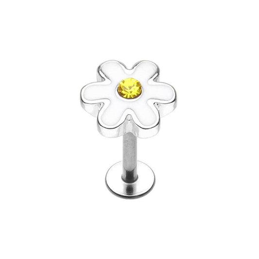 Adorable Daisy Steel Labret Labret Impulse Piercings