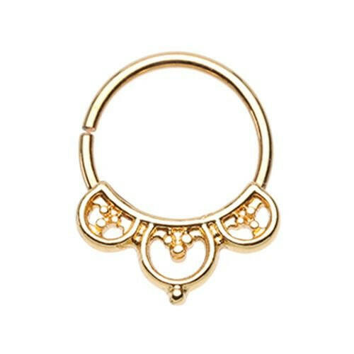 Aeval Celtic Goddess Bendable Twist Hoop Ring Cartilage Earring Impulse Piercings Gold