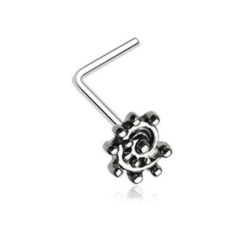 Ambro Swirl Filigree Icon L-Shaped Nose Ring Nose Ring Impulse Piercings