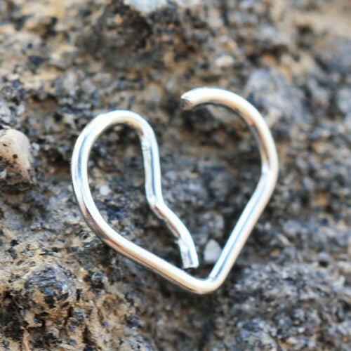 Annealed 316L Stainless Steel Broken Heart Cartilage Earring Cartilage Impulse Piercings