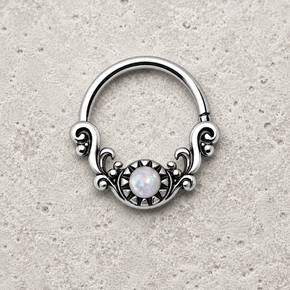 Antique Ornate Wave Seamless Ring - Skin Metals