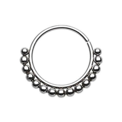 Bali Ball Steel Bendable Nose Hoop Nose Ring Impulse Piercings 20 GA (0.8mm) 5/16" (8mm)