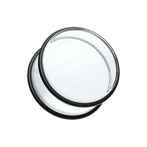 Basic Acrylic No Flare Ear Gauge Plug Earrings Plug Earrings Impulse Piercings 10 GA (2.4mm) Clear