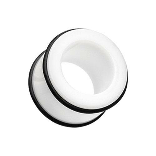 Basic Acrylic No Flare Ear Gauge Tunnel Plug Earrings Plug Earrings Impulse Piercings 10 GA (2.4mm)