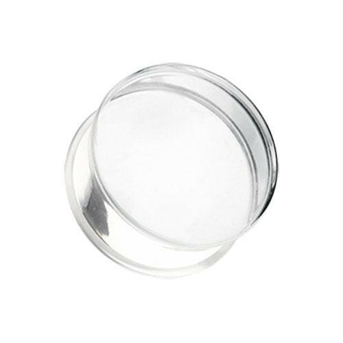 Basic Acrylic Single Flared Ear Gauge Plug Plugs Impulse Piercings 10 gauge (2.4mm) Clear