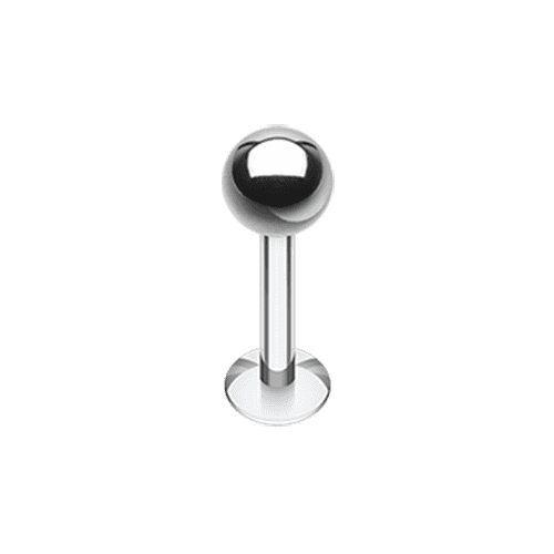 Basic Steel Ball Top Labret Labret Impulse Piercings 18 GA (1mm) 1/4" (6mm) 7/64" (2.5mm)