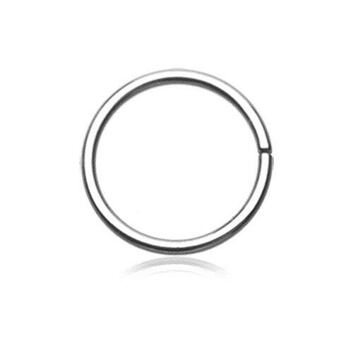 Basic Steel Bendable Nose Hoop Nose Ring Impulse Piercings 20 GA (0.8mm) 1/4" (6mm)