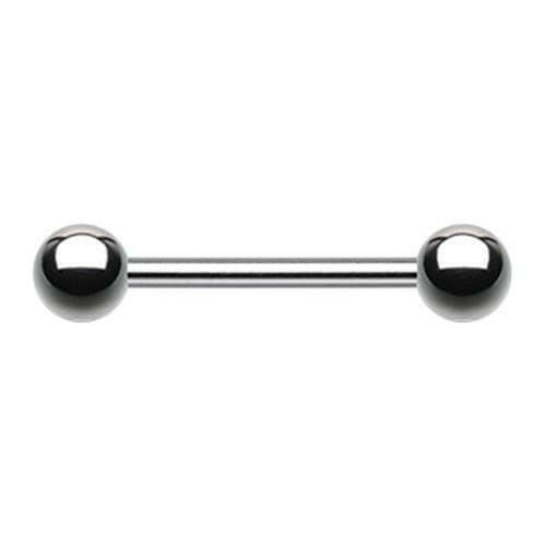 Basic Steel Nipple Barbell 14 GA Nipple Ring Impulse Piercings 3/8" (10mm) 5/32" (4mm)