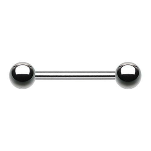 Basic Steel Nipple Barbell 16GA Nipple Ring Impulse Piercings 3/8" (10mm) 1/8" (3mm)