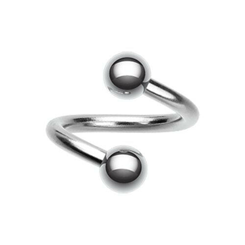 Basic Steel Twist Spiral Ring Spiral Impulse Piercings