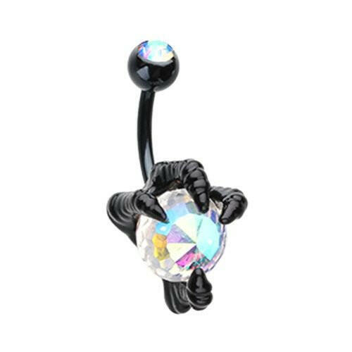 Black Dragon's Claw Belly Button Ring Navel Ring Impulse Piercings