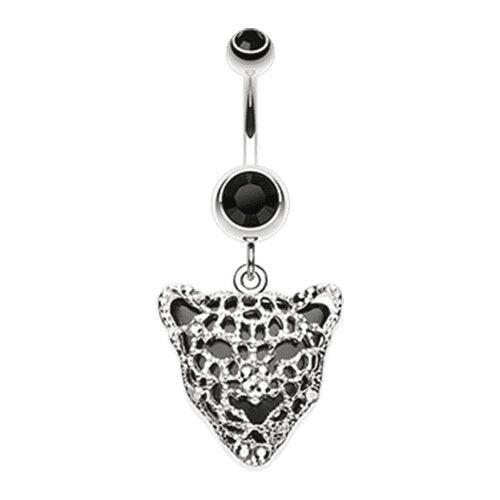 Black Onyx Panther Belly Button Ring Navel Ring Impulse Piercings