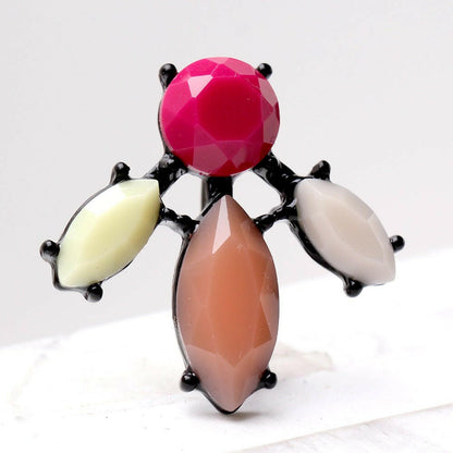 Black PVD Plated Contemporary Top Down Navel Ring