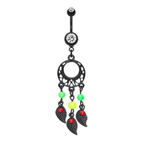 Blackline Enchanted Loop Dream Catcher Belly Button Ring Navel Ring Impulse Piercings