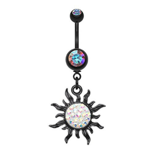 Blackline Multi-Sprinkle Dot Sun Belly Button Ring Navel Ring Impulse Piercings