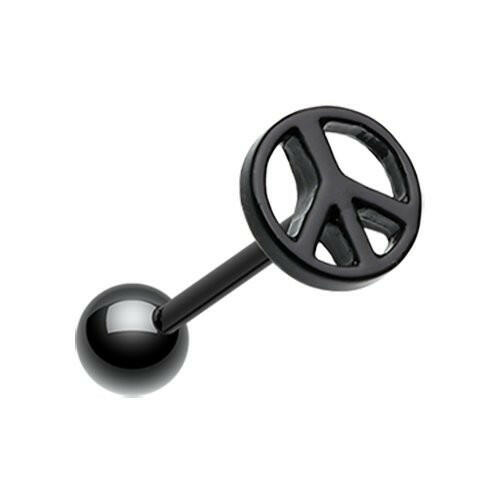 Blackline Peace Top Steel Barbell Barbell Impulse Piercings