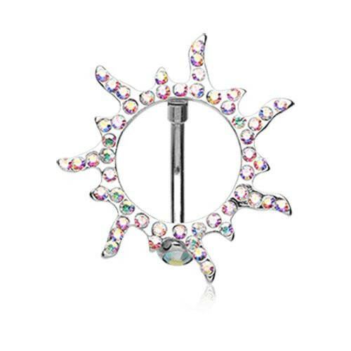 Blazing Sun Reverse Belly Button Ring Navel Ring Impulse Piercings