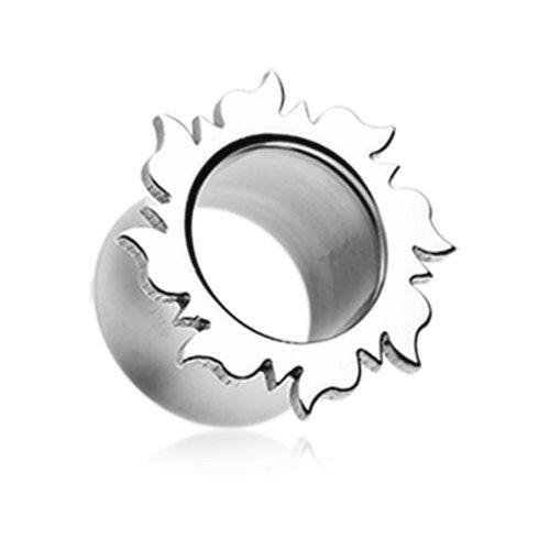 Blazing Sunburst Double Flared Ear Gauge Tunnel Plug Earrings Plug Earrings Impulse Piercings 2 GA (6.5mm)