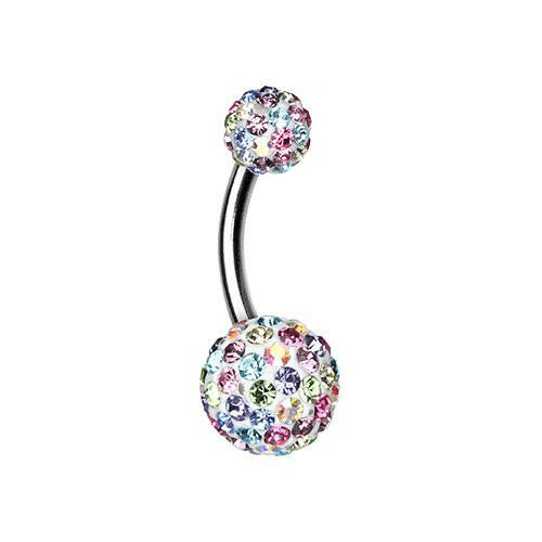 Brilliant Sprinkles Multi-Sprinkle Dot Belly Button Ring Navel Ring Impulse Piercings Candy