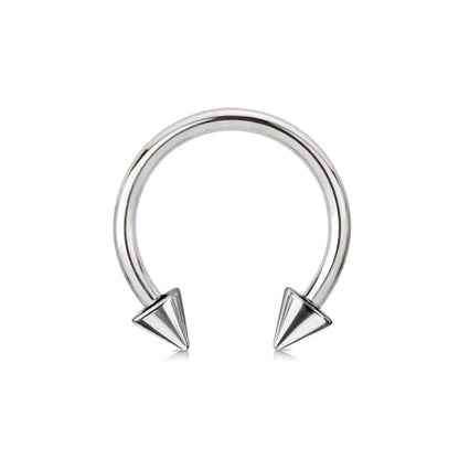 Spikes 316L Surgical Stainless Steel Circular Barbells Barbell Skin Metals