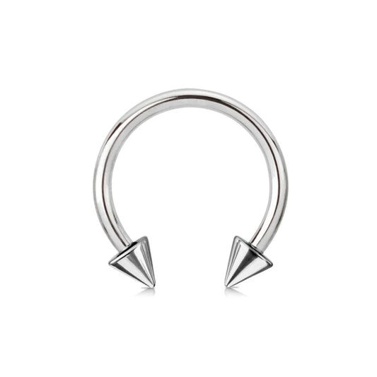 Spikes 316L Surgical Stainless Steel Circular Barbells Barbell Skin Metals