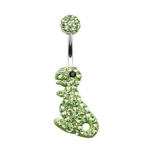 Charming Dinosaur Multi-Sprinkle Dot Belly Button Ring Navel Ring Impulse Piercings