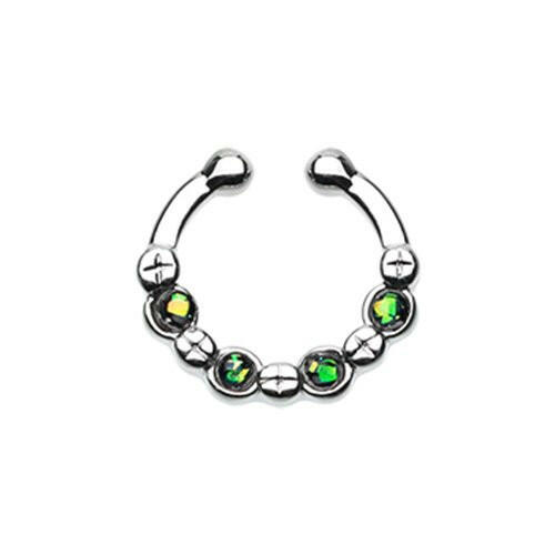 Classic Aurea Sparkle Fake Septum Clip-On Ring Fake Septum Ring Impulse Piercings