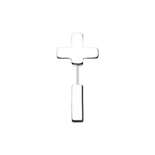 Classic Cross Fake Taper Earring Fake Tapers Impulse Piercings 20 gauge (0.8mm)