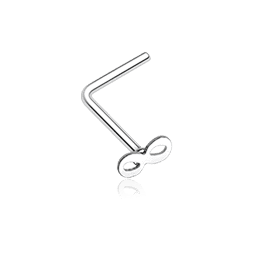 Classic Infinity Loop L-Shaped Nose Ring Nose Ring Impulse Piercings