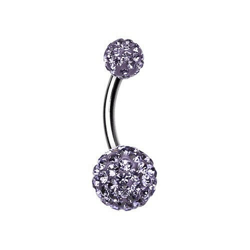 Classic Multi-Sprinkle Dot Belly Button Ring Navel Ring Impulse Piercings Tanzanite