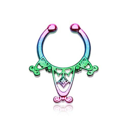 Colorline Amarhus Tribal Filigree Fake Septum Clip-On Ring Fake Septum Ring Impulse Piercings