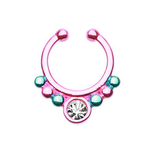 Colorline Gem Grandiose Fake Septum Clip-On Ring Fake Septum Ring Impulse Piercings