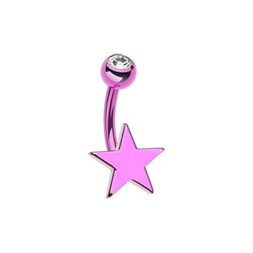 Colorline Nova Star Steel Belly Button Ring belly ring Impulse Piercings