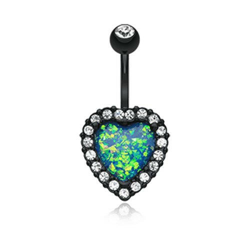 Colorline Opal Heart Essentia Belly Button Ring Navel Ring Impulse Piercings