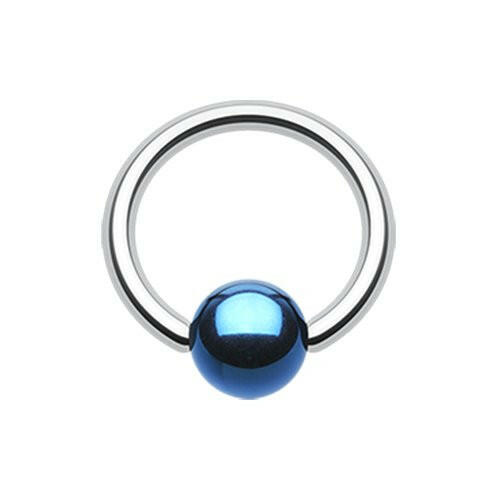 Colorline PVD Ball Ends Steel Captive Bead Ring Captive Bead Impulse Piercings 5/16" (8mm) 5/32" (4mm) Blue