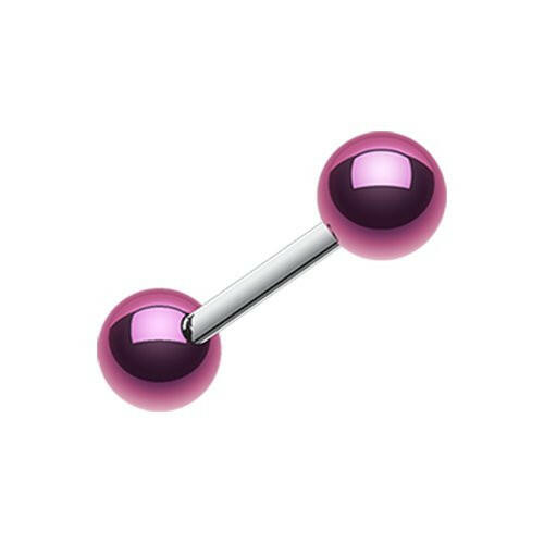 Colorline PVD Ball Top Steel Barbell Barbell Impulse Piercings 3/16" (5mm) Purple