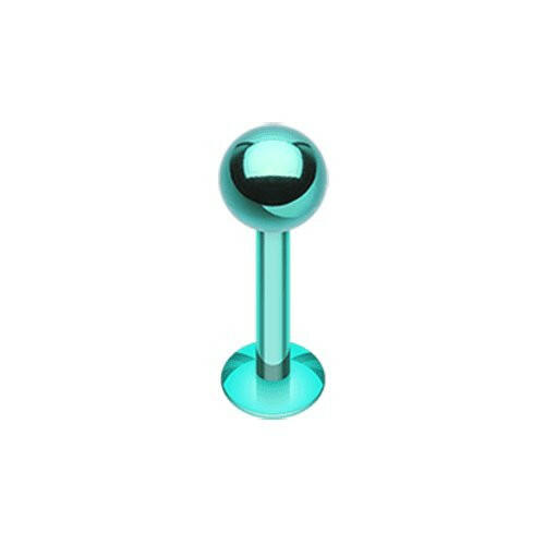 Colorline PVD Basic Steel Labret Labret Impulse Piercings 5/16" (8mm) 5/32" (4mm) Green