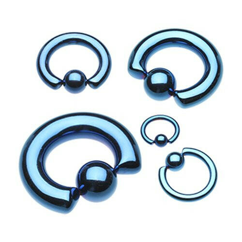 Colorline PVD Steel Captive Bead Ring Captive Bead Impulse Piercings 20 GA (0.8mm) 5/16" (8mm) 1/8" (3mm)