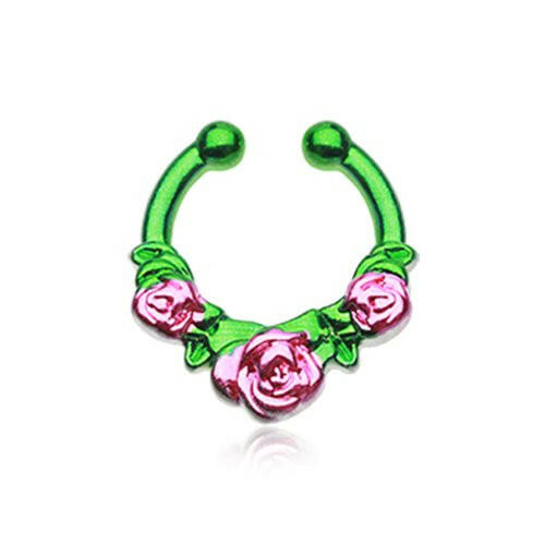 Colorline Rose Garden Icon Fake Septum Clip-On Ring Fake Septum Ring Impulse Piercings