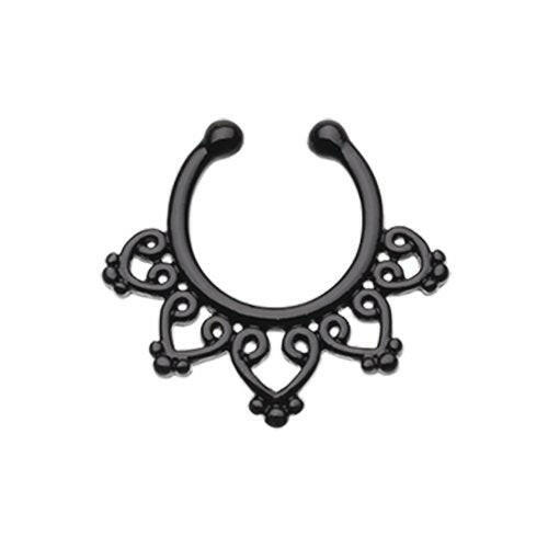 Colorline Royal Bliss Filigree Fake Septum Clip-On Ring Fake Septum Ring Impulse Piercings