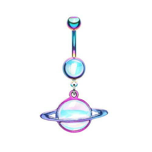 Colorline Saturn Planet Revo Belly Button Ring Navel Ring Impulse Piercings